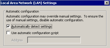 Automatically detect settings