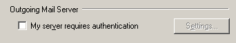 Outgoing Mail Server